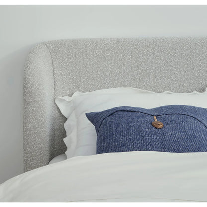 Kiki Upholstered Bed in Cotton Ball Boucle