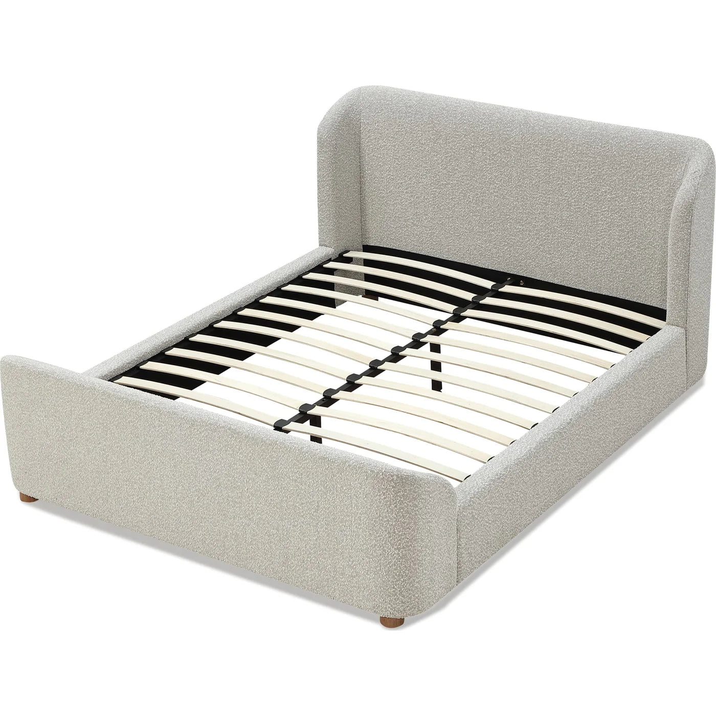 Kiki Upholstered Bed in Cotton Ball Boucle
