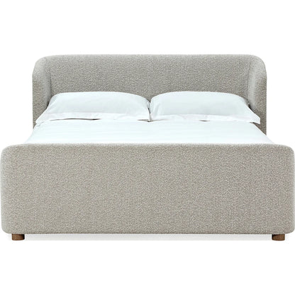 Kiki Upholstered Bed in Cotton Ball Boucle