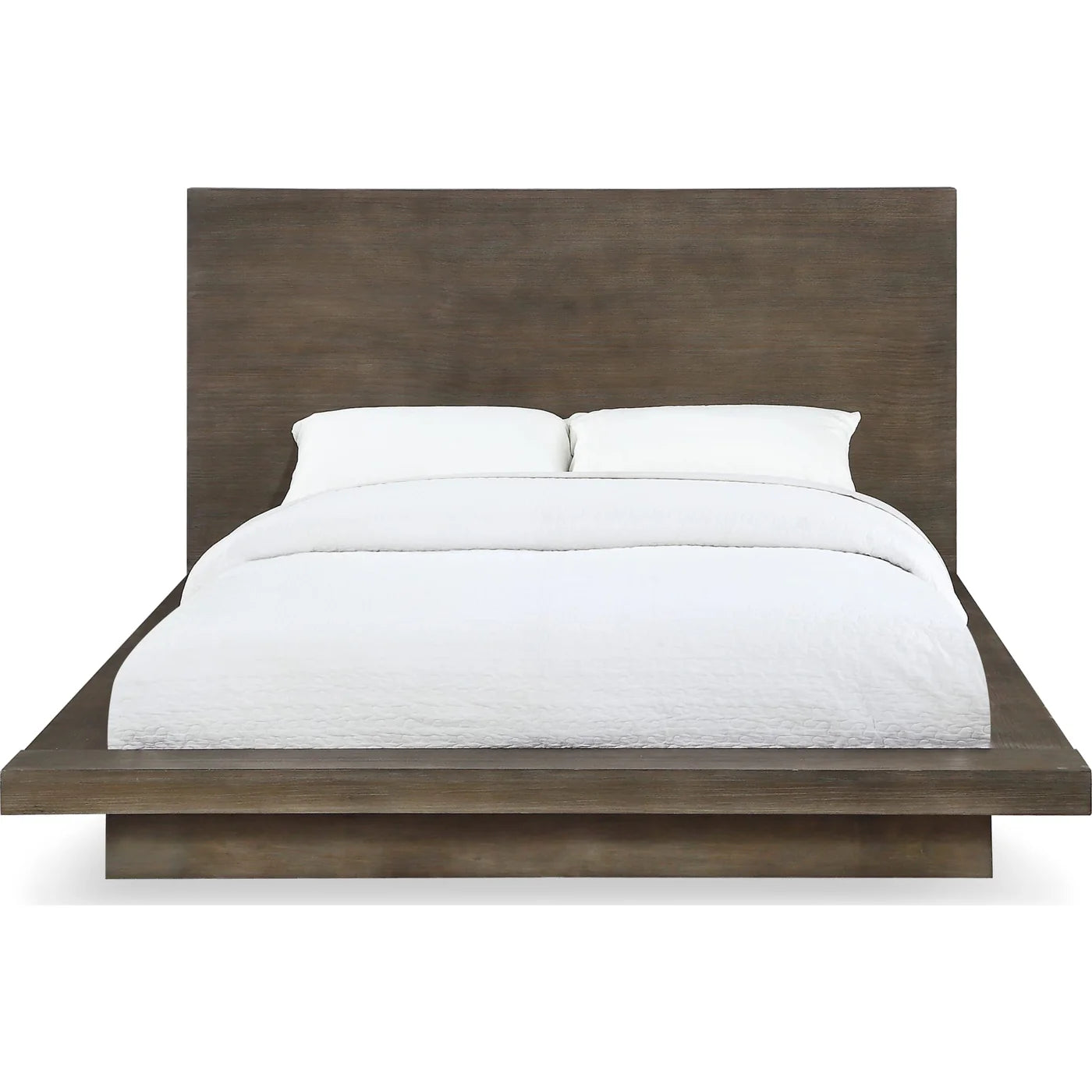 Melbourne Wood Platform Bed in Dark Pine