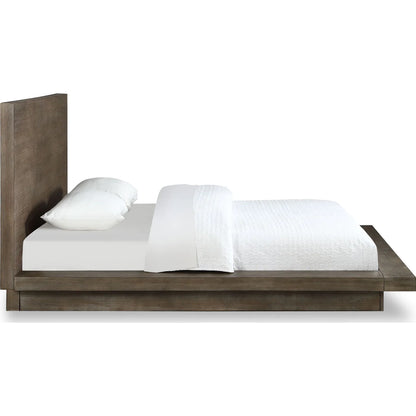 Melbourne Wood Platform Bed in Dark Pine