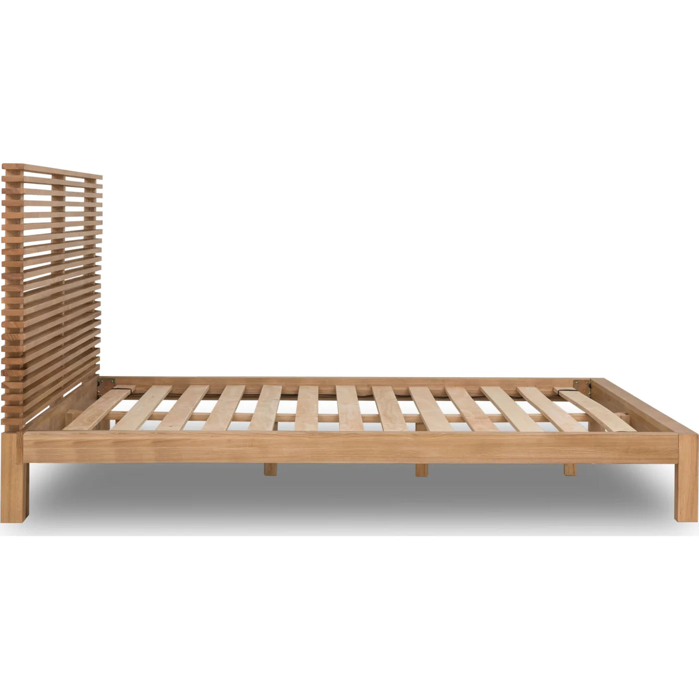Tanner Solid Ash Platform Bed in Flaxen